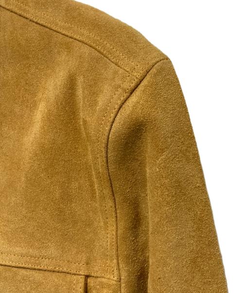 LEVI'S PReMIUM（リーバイス プレミアム）LEVI'S PReMIUM (リーバイスプレミアム) スウェードレザートラッカージャケット マスタード サイズ:Sの古着・服飾アイテム