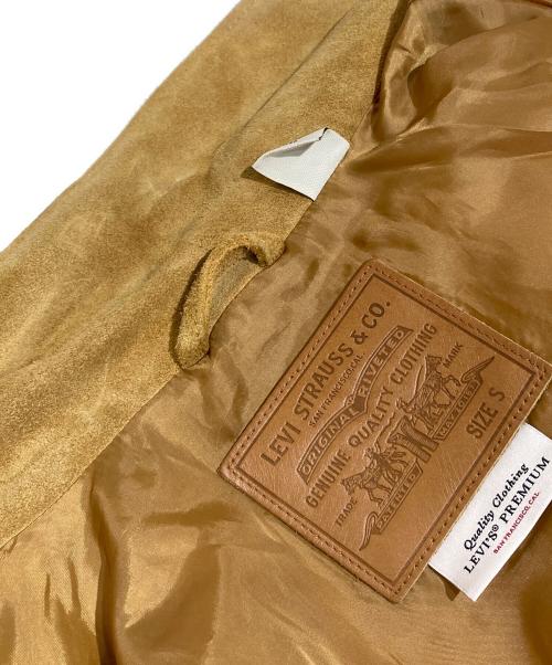 LEVI'S PReMIUM（リーバイス プレミアム）LEVI'S PReMIUM (リーバイスプレミアム) スウェードレザートラッカージャケット マスタード サイズ:Sの古着・服飾アイテム