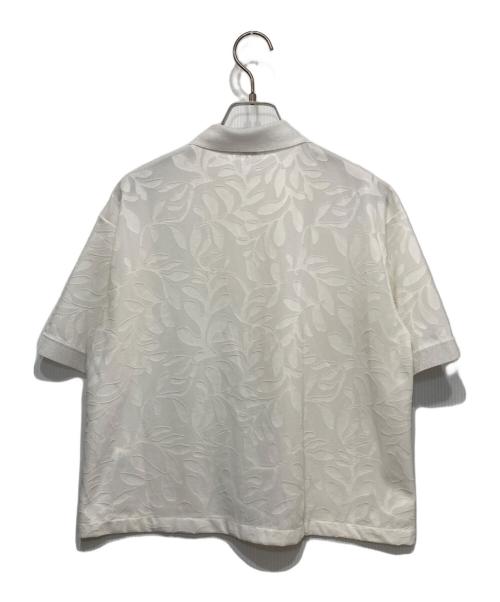 MACPHEE（マカフィー）MACPHEE (マカフィー) ボタニカル ポロプルオーバー ホワイト サイズ:Sの古着・服飾アイテム