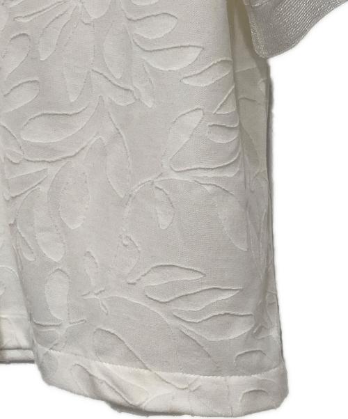 MACPHEE（マカフィー）MACPHEE (マカフィー) ボタニカル ポロプルオーバー ホワイト サイズ:Sの古着・服飾アイテム