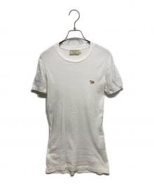 maison kitsune（メゾンキツネ）の古着「ワンポイントロングロングカットソー」｜ホワイト