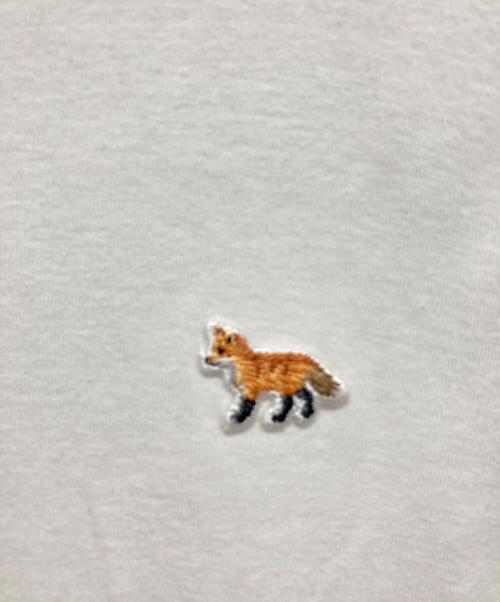 maison kitsune（メゾンキツネ）maison kitsune (メゾンキツネ) ワンポイントロングロングカットソー ホワイト サイズ:Ｓの古着・服飾アイテム