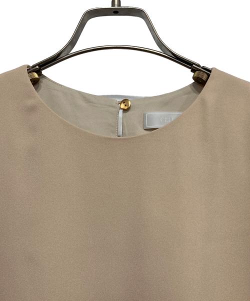 CELFORD（セルフォード）CELFORD (セルフォード) フレアブラウス ベージュ サイズ:38の古着・服飾アイテム