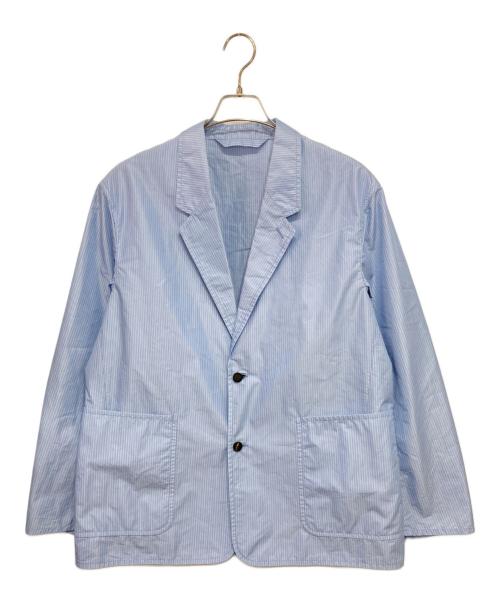 UNITED ARROWS（ユナイテッドアローズ）UNITED ARROWS (ユナイテッドアローズ) ストライプテーラードジャケット ブルー サイズ:Lの古着・服飾アイテム