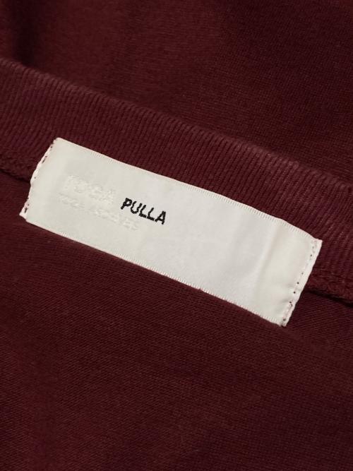 TOGA PULLA（トーガ プルラ）TOGA PULLA (トーガ プルラ) スタッズカットソー ブラック×エンジ サイズ:38の古着・服飾アイテム