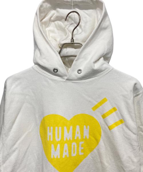 HUMAN MADE（ヒューマンメイド）HUMAN MADE (ヒューマンメイド) HEART HEAVY WEIGHT HOODIE アイボリー サイズ: XLの古着・服飾アイテム