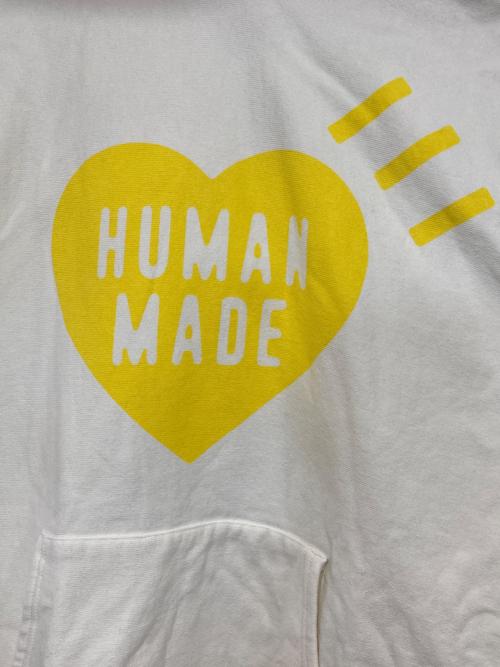 HUMAN MADE（ヒューマンメイド）HUMAN MADE (ヒューマンメイド) HEART HEAVY WEIGHT HOODIE アイボリー サイズ: XLの古着・服飾アイテム