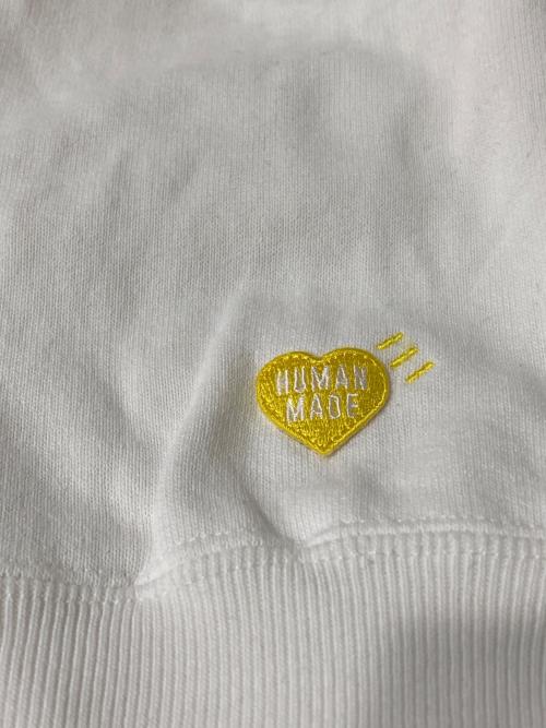 HUMAN MADE（ヒューマンメイド）HUMAN MADE (ヒューマンメイド) HEART HEAVY WEIGHT HOODIE アイボリー サイズ: XLの古着・服飾アイテム