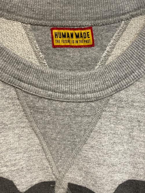 HUMAN MADE（ヒューマンメイド）HUMAN MADE (ヒューマンメイド) MILITARY SWEATSHIRT ライトグレー サイズ:XXLの古着・服飾アイテム