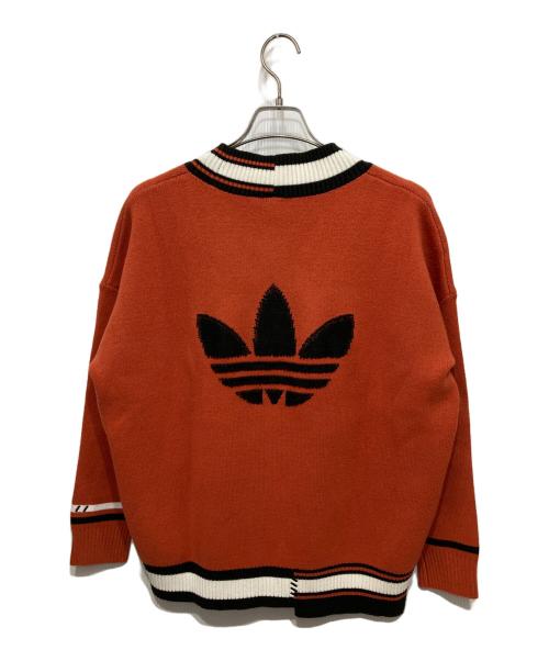adidas（アディダス）adidas (アディダス) ニットセーター オルタードアンバー ブラック×オレンジ サイズ: XSの古着・服飾アイテム
