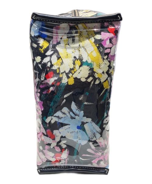 3.1 phillip lim（スリーワンフィリップリム）3.1 phillip lim (スリーワンフィリップリム) 花柄エナメルハンドバッグ ピンク×ブラックの古着・服飾アイテム