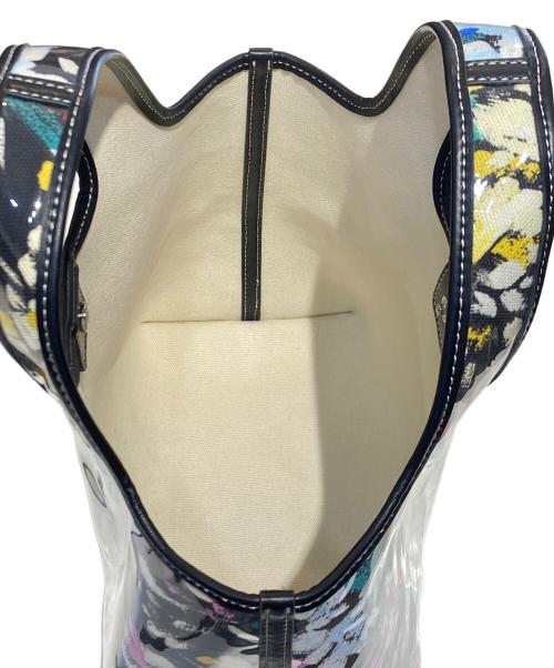 3.1 phillip lim（スリーワンフィリップリム）3.1 phillip lim (スリーワンフィリップリム) 花柄エナメルハンドバッグ ピンク×ブラックの古着・服飾アイテム