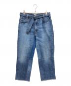 SEEALLシーオール）の古着「解体デニムパンツ」｜インディゴ