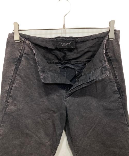 Transit UOMO（トランジット ウオモ）Transit UOMO (トランジット ウオモ) テーパードパンツ ブラック サイズ:XSの古着・服飾アイテム