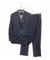 BLACK LABEL CRESTBRIDGE（ブラックレーベル クレストブリッジ）の古着「ダブルセットアップスーツ」｜ネイビー