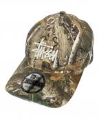 New Era×stussyニューエラ×ステューシー）の古着「Realtreeキャップ」｜グリーン