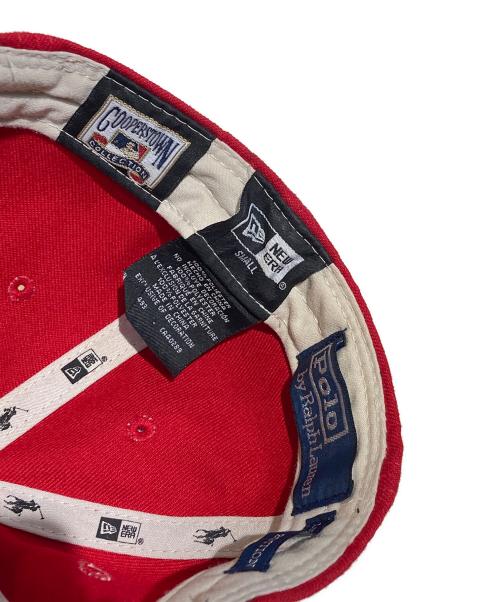 New Era（ニューエラ）New Era (ニューエラ) POLO RALPH LAUREN (ポロ・ラルフローレン) NY Yankees キャップ レッド サイズ:SMALLの古着・服飾アイテム
