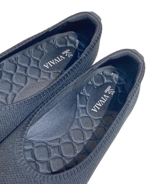VIVAIA（ビバイア）VIVAIA (ビバイア) フラットシューズ ブラック サイズ:38.5の古着・服飾アイテム