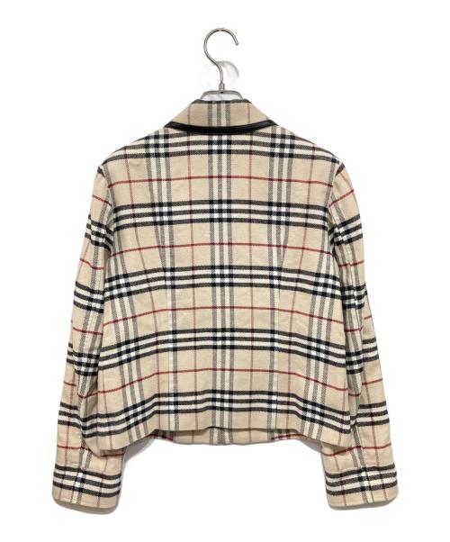 BURBERRY LONDON（バーバリーロンドン）BURBERRY LONDON (バーバリーロンドン) ノバチェックジップアップジャケット ベージュ サイズ:38の古着・服飾アイテム