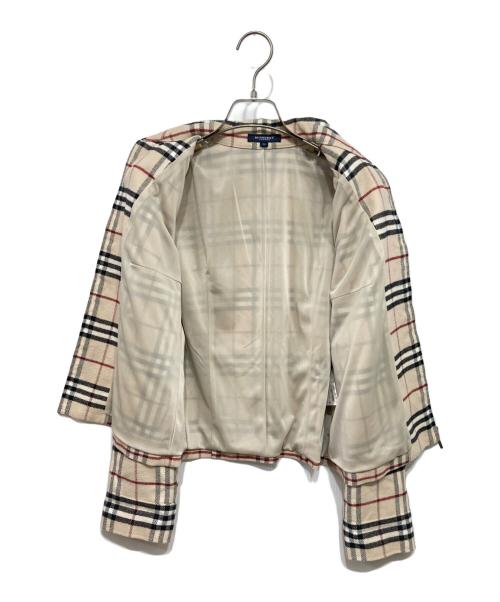 BURBERRY LONDON（バーバリーロンドン）BURBERRY LONDON (バーバリーロンドン) ノバチェックジップアップジャケット ベージュ サイズ:38の古着・服飾アイテム