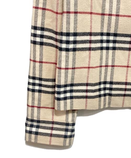 BURBERRY LONDON（バーバリーロンドン）BURBERRY LONDON (バーバリーロンドン) ノバチェックジップアップジャケット ベージュ サイズ:38の古着・服飾アイテム