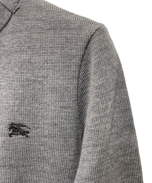 BURBERRY BLUE LABEL（バーバリーロンドンブルーレーベル）BURBERRY BLUE LABEL (バーバリーロンドンブルーレーベル) ニットジャケット グレー サイズ:38の古着・服飾アイテム