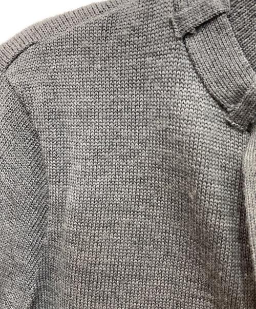 BURBERRY BLUE LABEL（バーバリーロンドンブルーレーベル）BURBERRY BLUE LABEL (バーバリーロンドンブルーレーベル) ニットジャケット グレー サイズ:38の古着・服飾アイテム