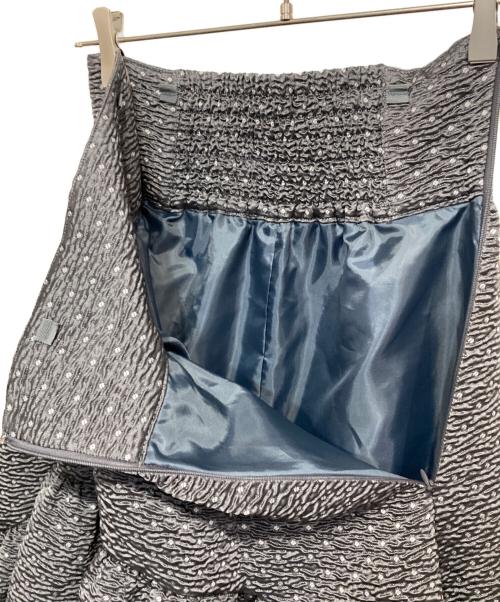 Bluelea（ブルレア）BLUELEA (ブルレア) Dot Jacquard suspenders skirt グレー サイズ:36の古着・服飾アイテム