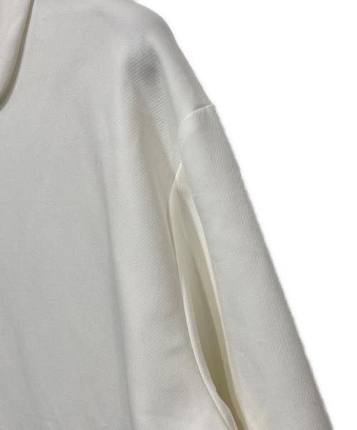 YORI（ヨリ）YORI (ヨリ) ダブルクロス丸襟カラーブラウス ホワイト サイズ:FREEの古着・服飾アイテム