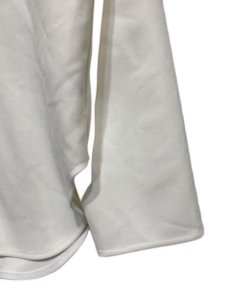 YORI（ヨリ）YORI (ヨリ) ダブルクロス丸襟カラーブラウス ホワイト サイズ:FREEの古着・服飾アイテム