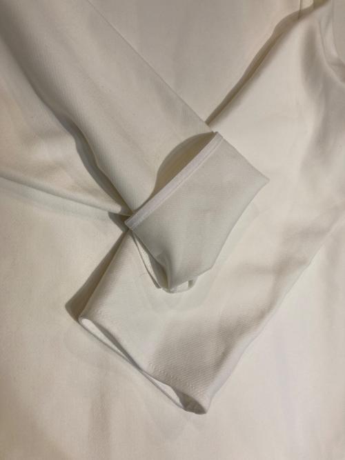 YORI（ヨリ）YORI (ヨリ) ダブルクロス丸襟カラーブラウス ホワイト サイズ:FREEの古着・服飾アイテム