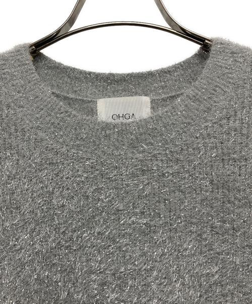 OHGA（オオガ）OHGA (オオガ) SHINYラメニット グレー サイズ:FREEの古着・服飾アイテム