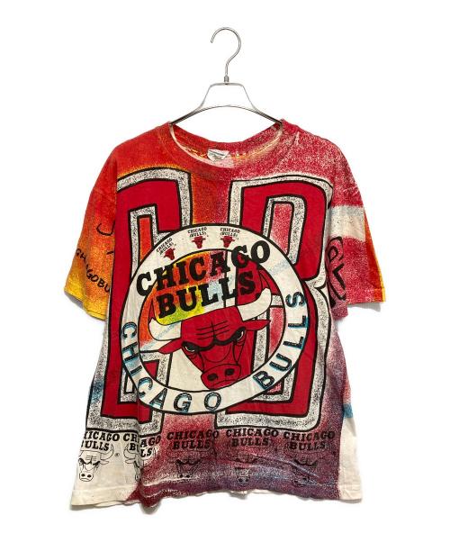 USED（ユーズド）USED (ユーズド) CHICAGO BULLS-プリントTシャツ イエロー×レッド サイズ:-の古着・服飾アイテム