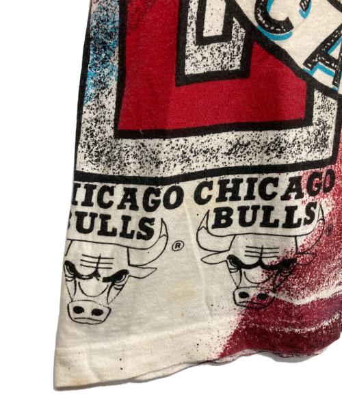 USED（ユーズド）USED (ユーズド) CHICAGO BULLS-プリントTシャツ イエロー×レッド サイズ:-の古着・服飾アイテム