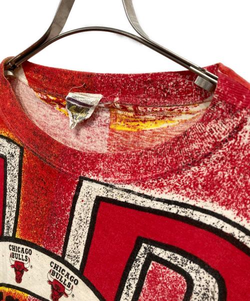 USED（ユーズド）USED (ユーズド) CHICAGO BULLS-プリントTシャツ イエロー×レッド サイズ:-の古着・服飾アイテム