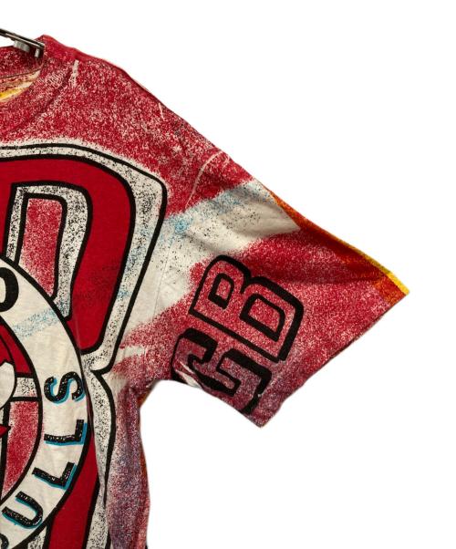 USED（ユーズド）USED (ユーズド) CHICAGO BULLS-プリントTシャツ イエロー×レッド サイズ:-の古着・服飾アイテム