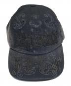 SUPREMEシュプリーム）の古着「Leather Applique 6-Panel」｜ブラック