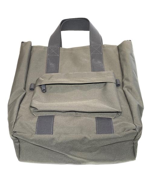 MHL（エムエイチエル）MHL (エムエイチエル) 2WAYトートバッグ オリーブの古着・服飾アイテム