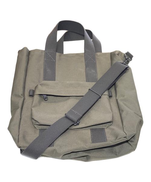 MHL（エムエイチエル）MHL (エムエイチエル) 2WAYトートバッグ オリーブの古着・服飾アイテム