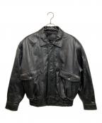 USEDユーズド）の古着「ラムレザージャケット」｜ブラック