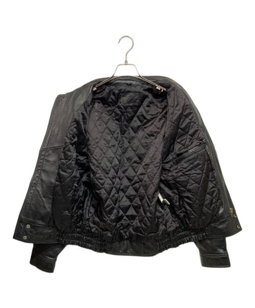 USED（ユーズド）USED (ユーズド) ラムレザージャケット ブラック サイズ:-の古着・服飾アイテム