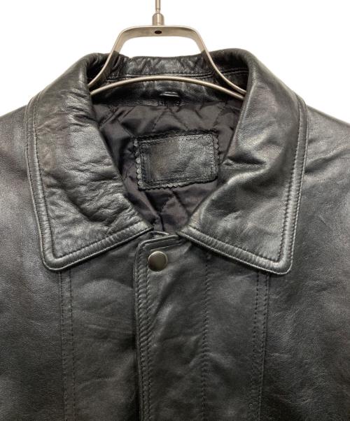 USED（ユーズド）USED (ユーズド) ラムレザージャケット ブラック サイズ:-の古着・服飾アイテム