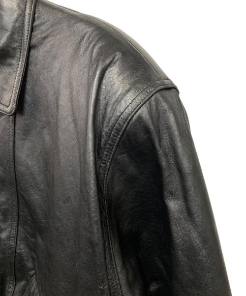 USED（ユーズド）USED (ユーズド) ラムレザージャケット ブラック サイズ:-の古着・服飾アイテム