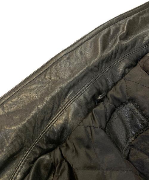 USED（ユーズド）USED (ユーズド) ラムレザージャケット ブラック サイズ:-の古着・服飾アイテム