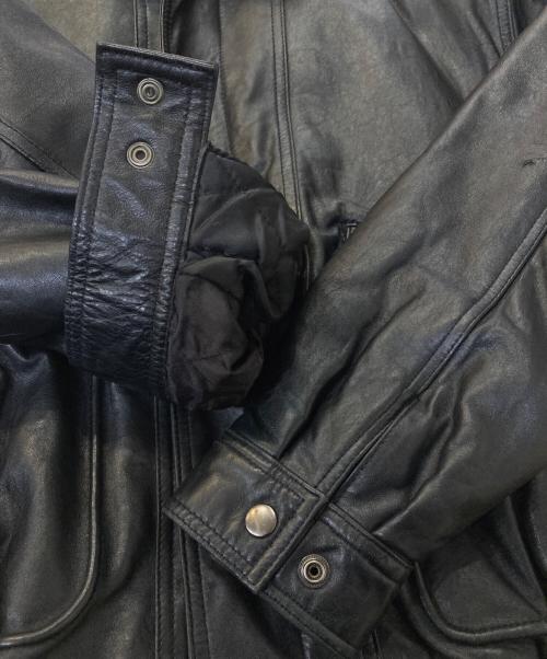 USED（ユーズド）USED (ユーズド) ラムレザージャケット ブラック サイズ:-の古着・服飾アイテム