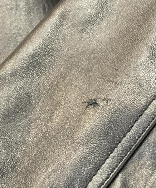 USED（ユーズド）USED (ユーズド) ラムレザージャケット ブラック サイズ:-の古着・服飾アイテム