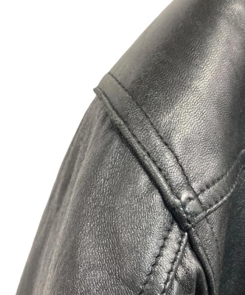 USED（ユーズド）USED (ユーズド) ラムレザージャケット ブラック サイズ:-の古着・服飾アイテム