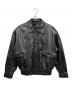 USED（ユーズド）の古着「ラムレザージャケット」｜ブラック