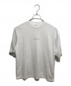 MARNIマルニ）の古着「ミドルスリーブロゴTシャツ」｜ホワイト