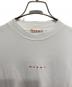 中古・古着 MARNI (マルニ) ミドルスリーブロゴTシャツ ホワイト サイズ:38：15000円